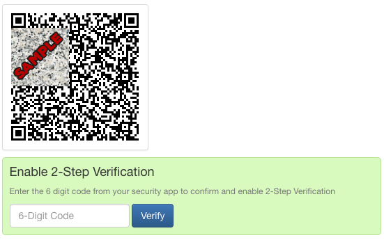 2-Step Verification for ClearCheckbook