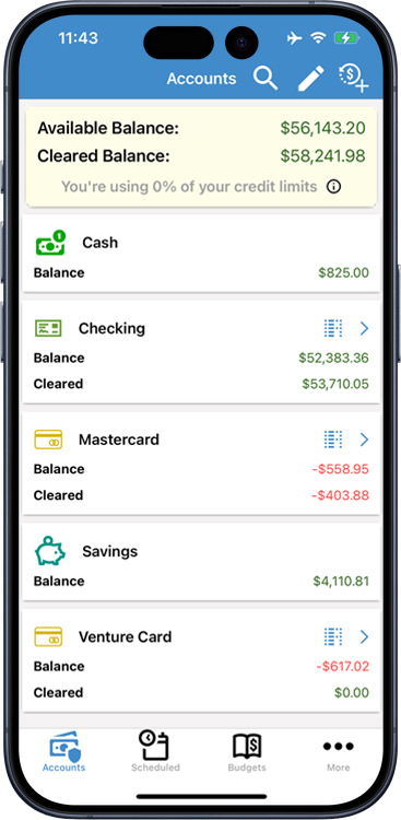 ClearCheckbook on the iPhone, iPod Touch and iPad!